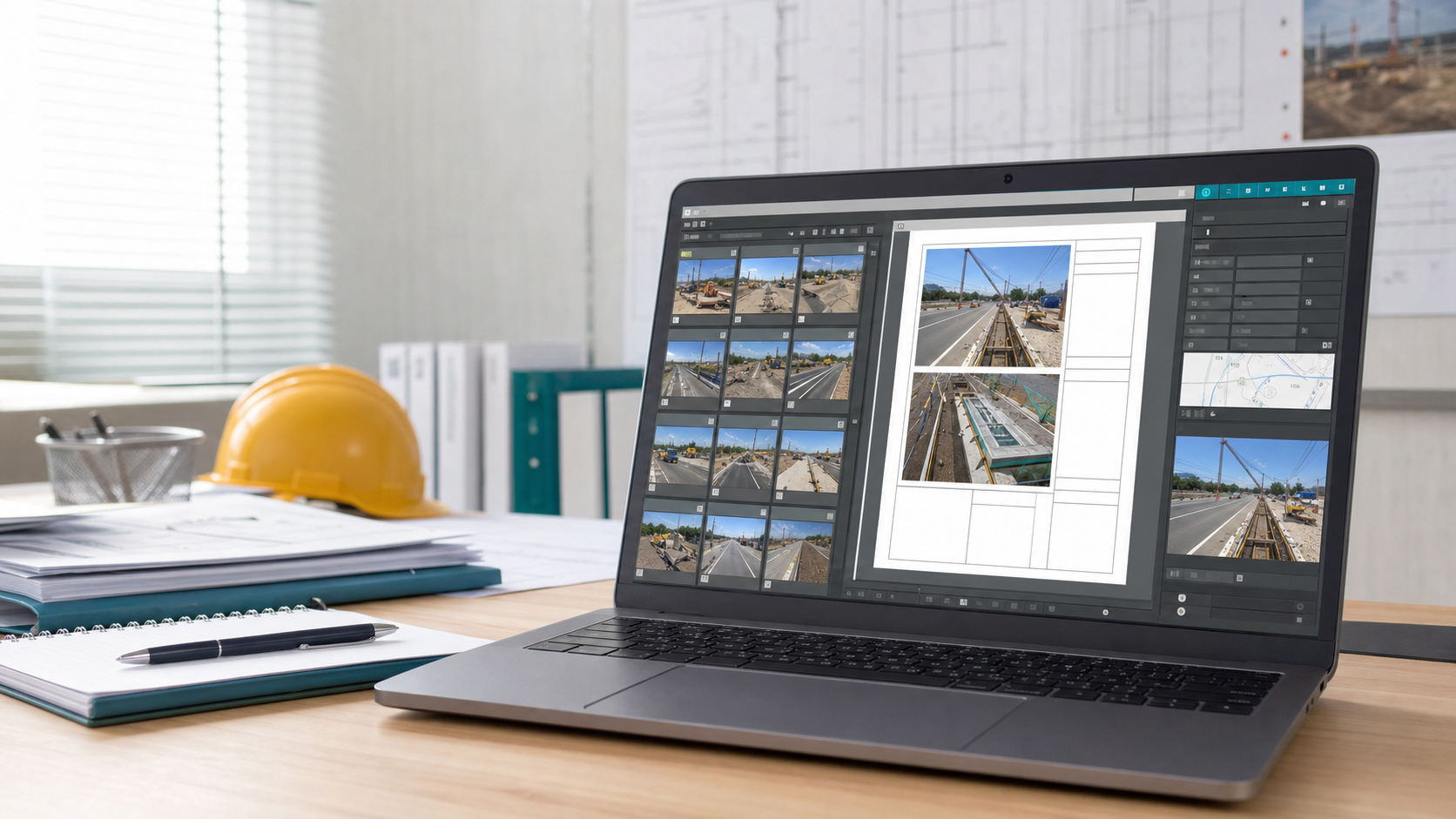 工事写真を台帳として整理するConstruction Photo Albumの利用イメージ